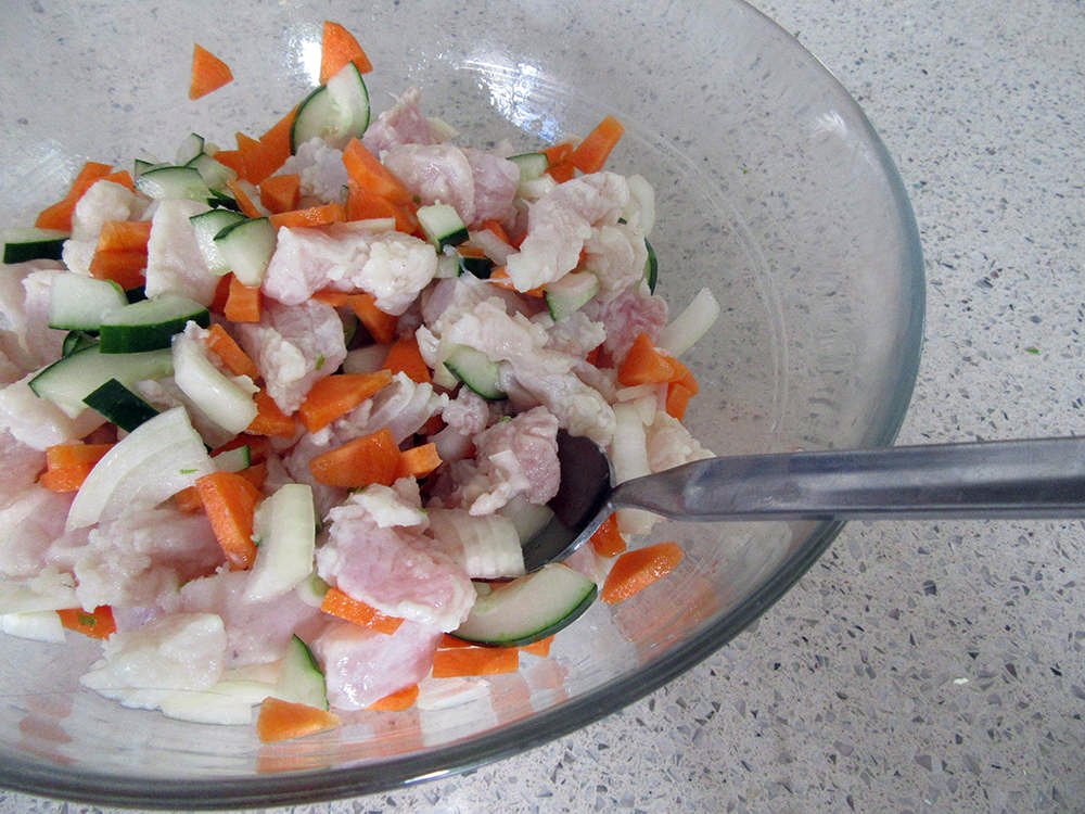 La préparation du poisson cru au lait de coco