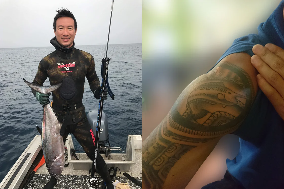 Teiva, champion de pêche sous-marine en Polynésie