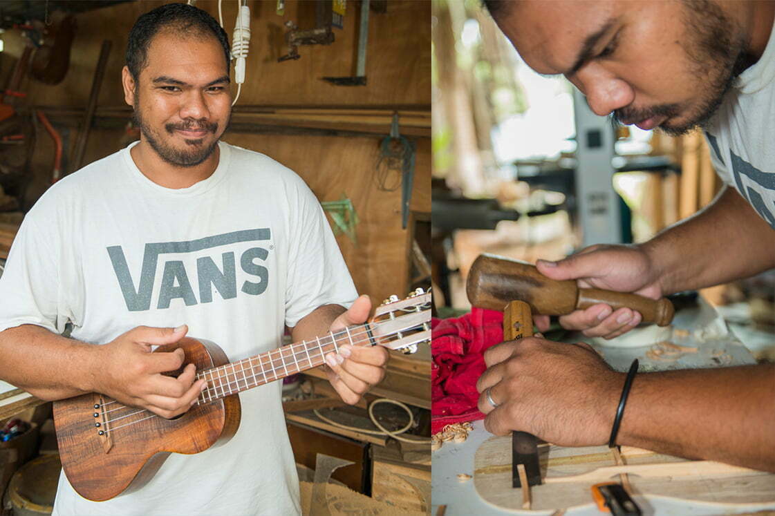 Matahi fabrique des ukulélés hawaïens à Tahiti, Polynésie française
