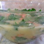 Ingredients dans saladier avec oeufs