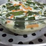 saladier sur cuiseur vapeur cuit