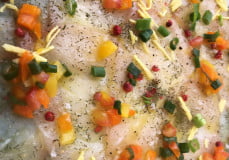 recette carpaccio espadon à la tahitienne