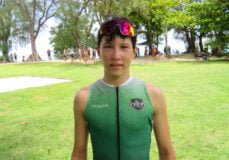 Kohai Schmit, jeune triathlète polynésien