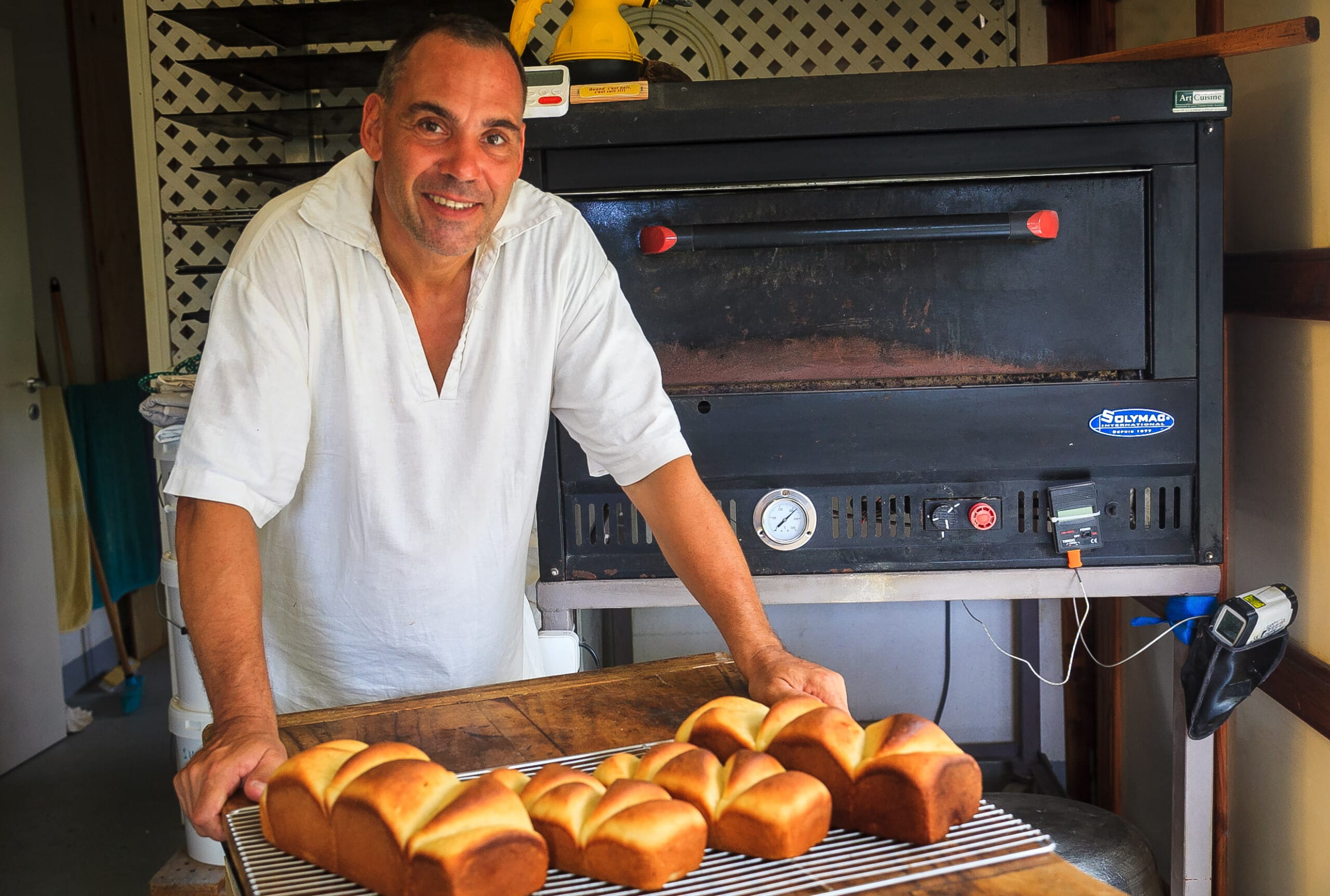 Benoit Babinger, boulanger à Raiatea Crédit : Gaëlle Poyade