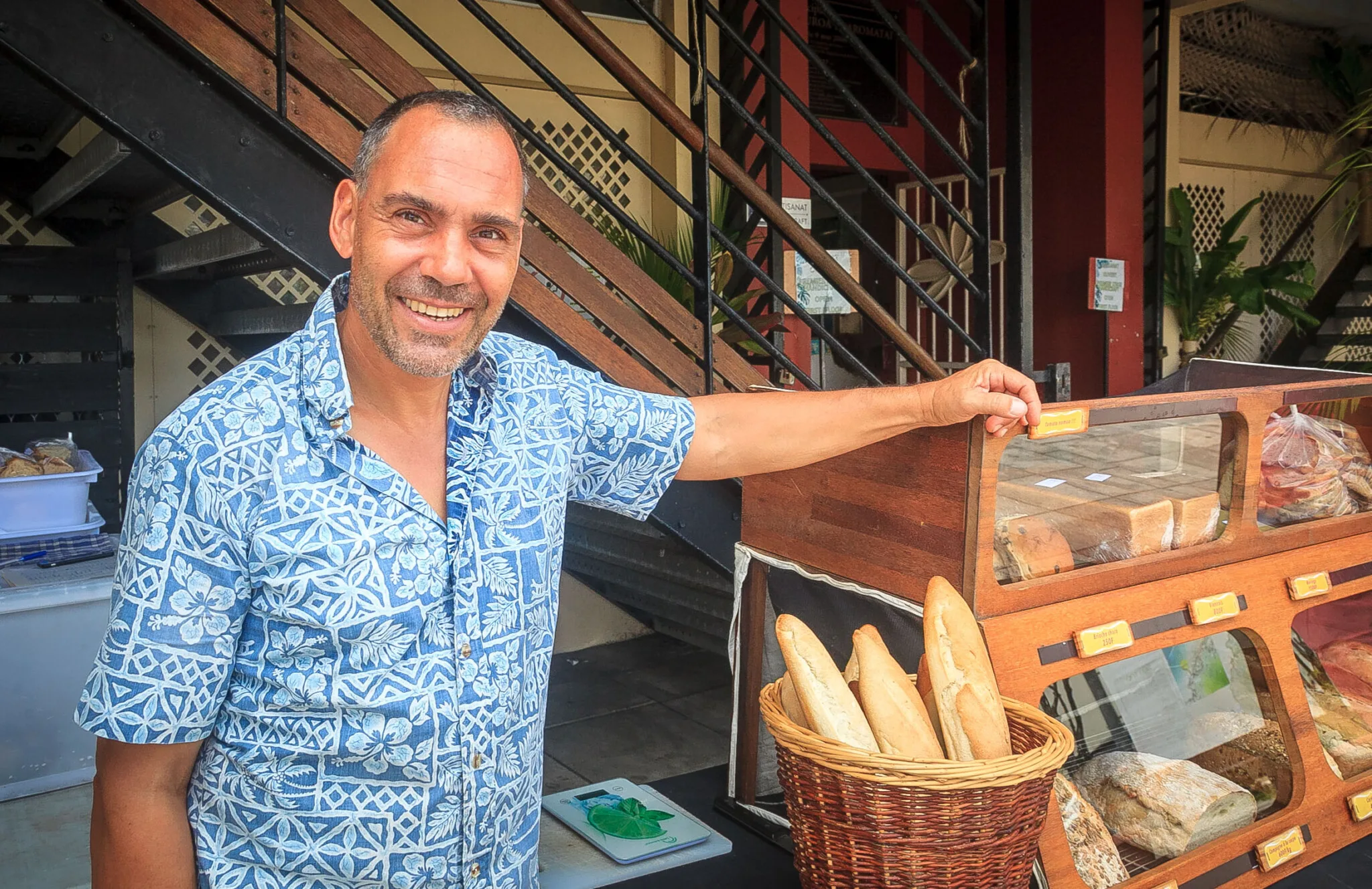 Benoit Babinger, boulanger à Raiatea Crédit : Gaëlle Poyade