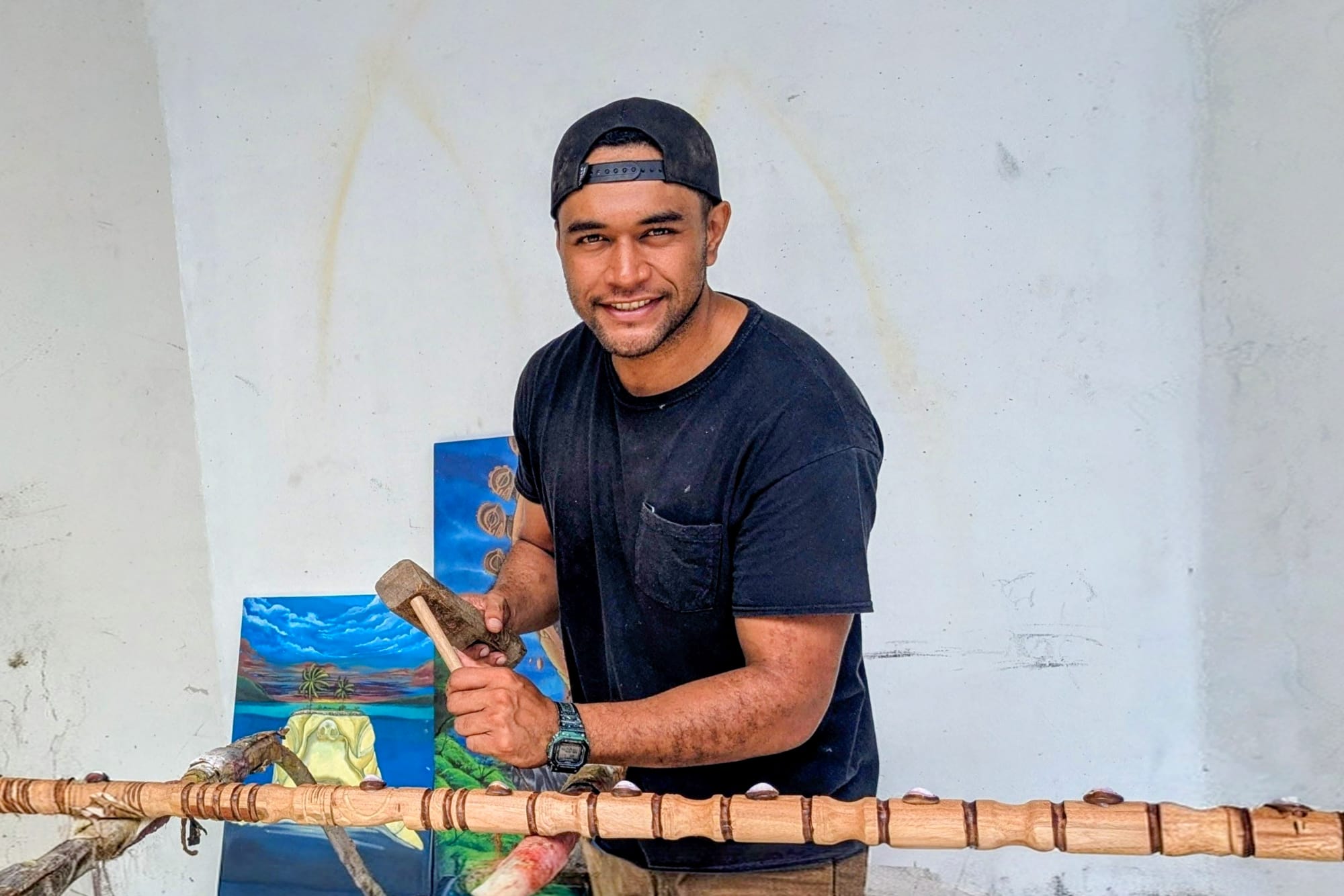 Pierre Motahi, entrepreneur et artiste polynésien