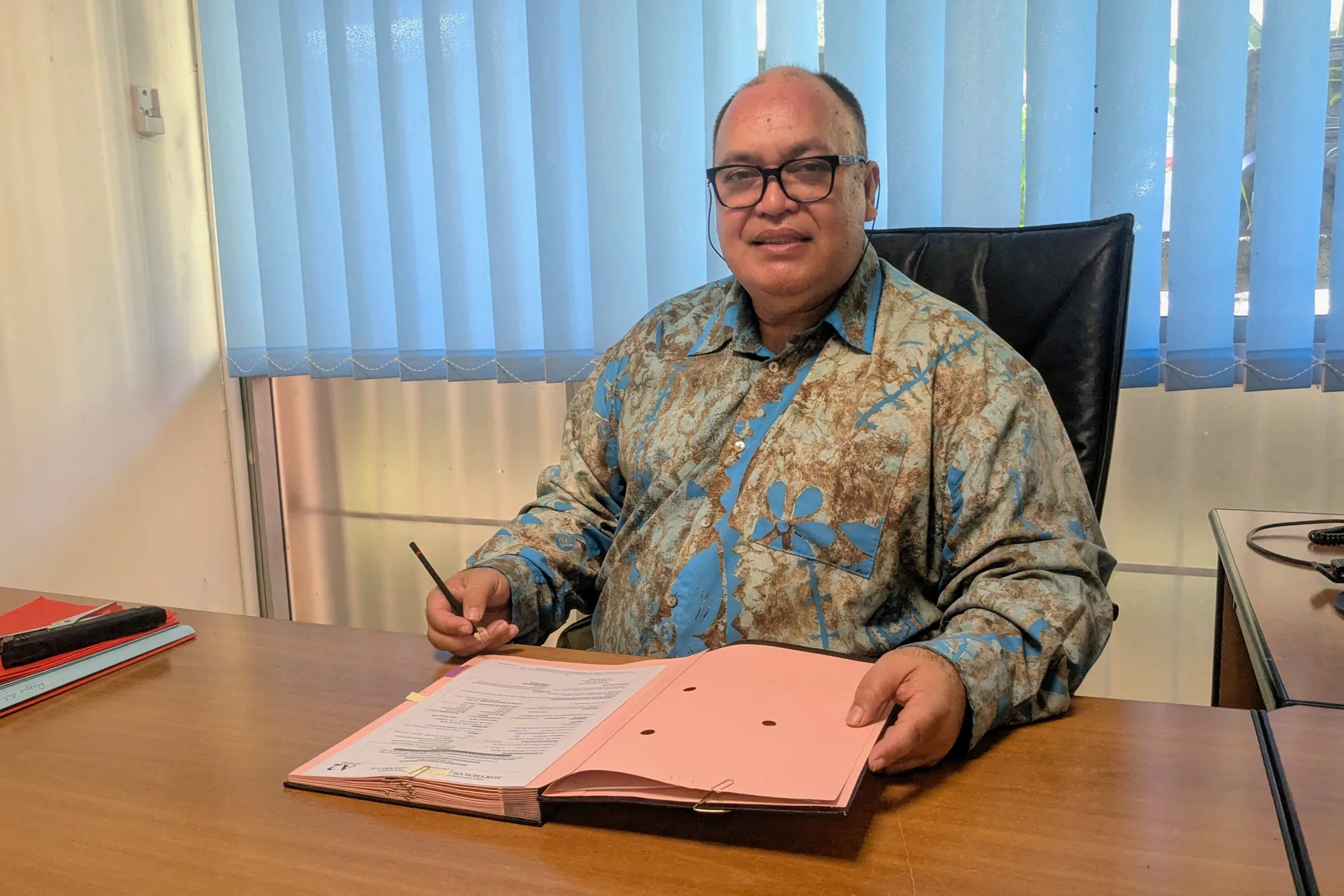 Matani Kainuku, danseur polynésien et chef de la troupe Nonahere