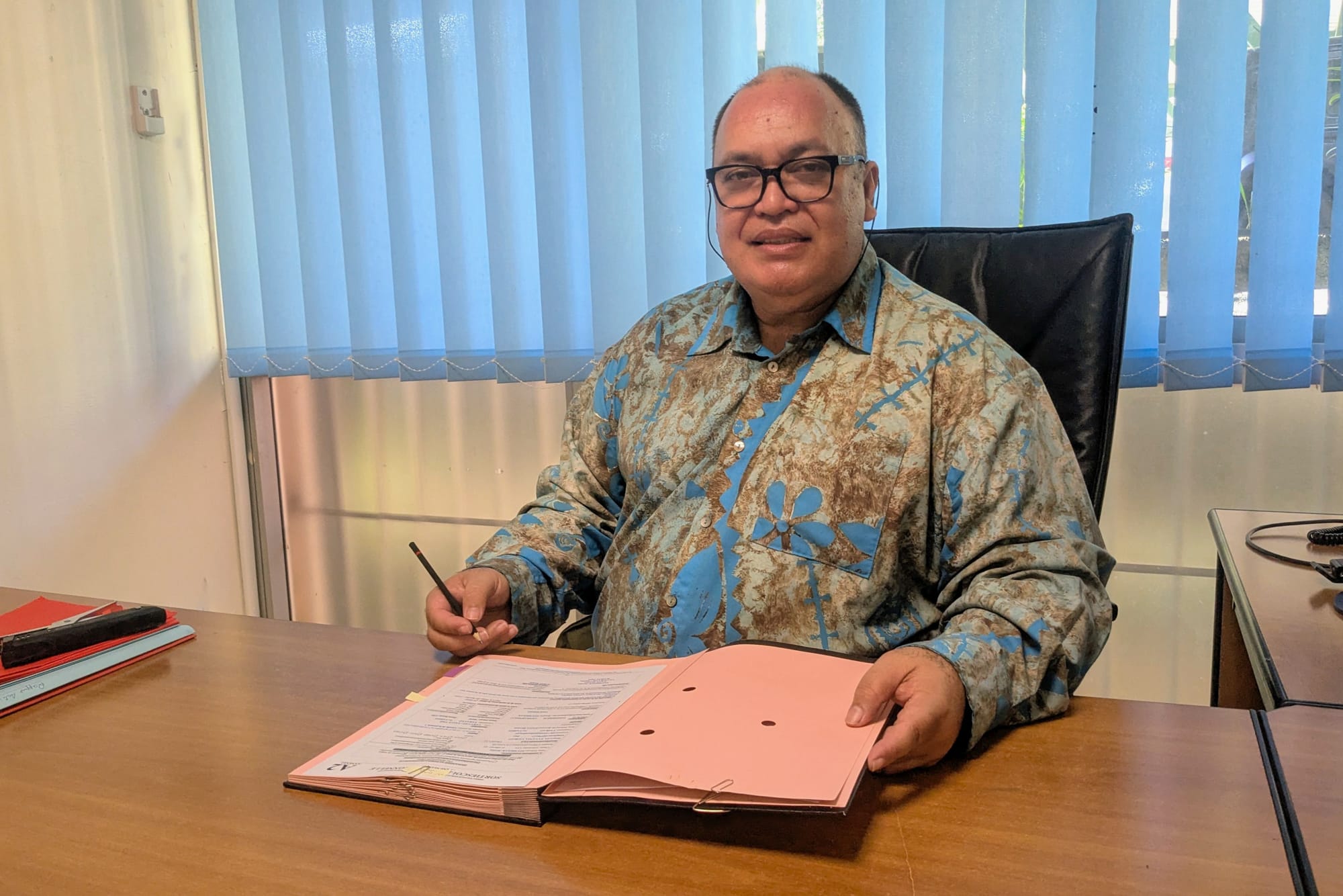 Matani Kainuku, danseur polynésien et chef de la troupe Nonahere