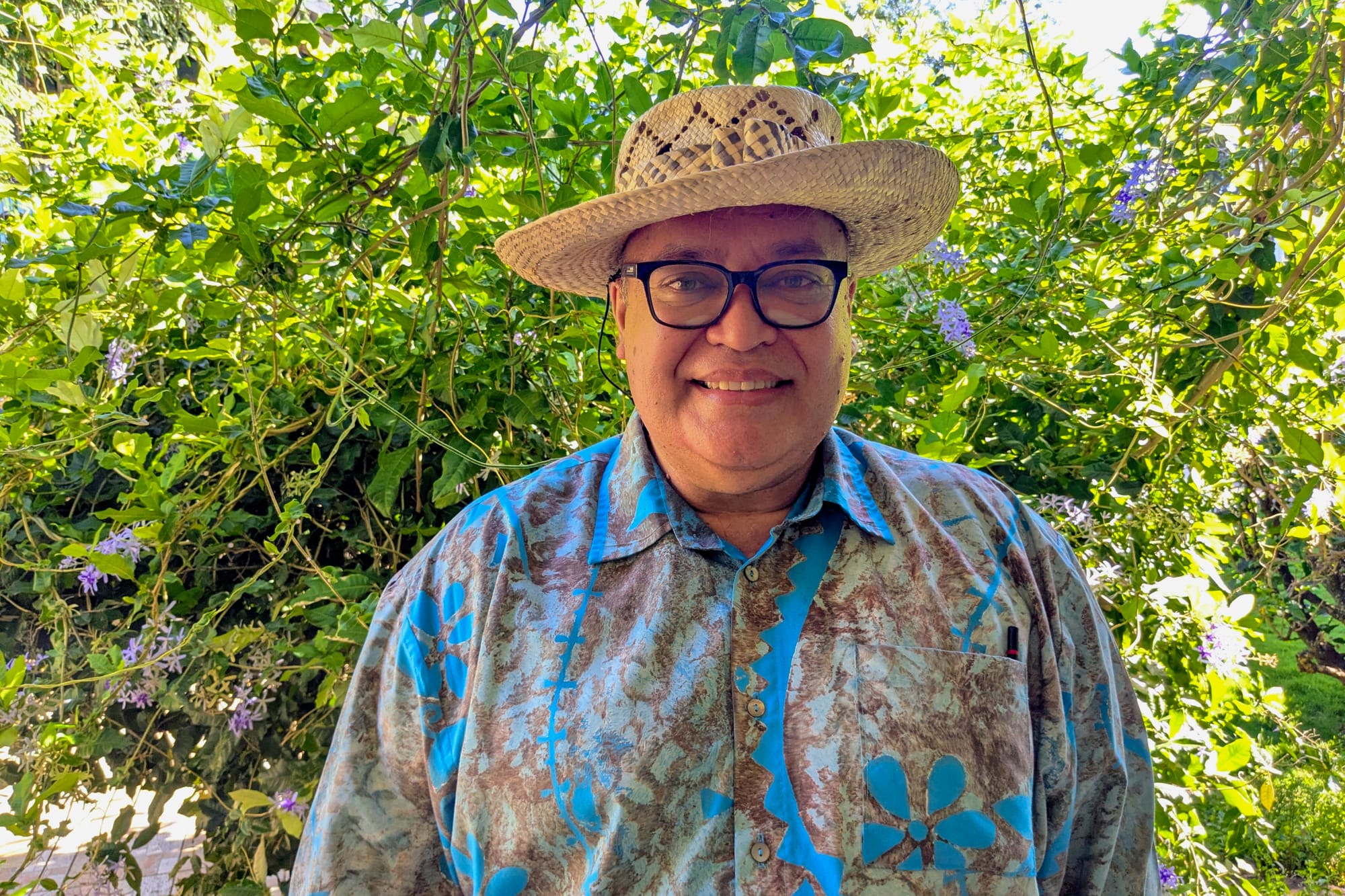 Matani Kainuuku, chef de la troupe de danse polynésienne Nonahere