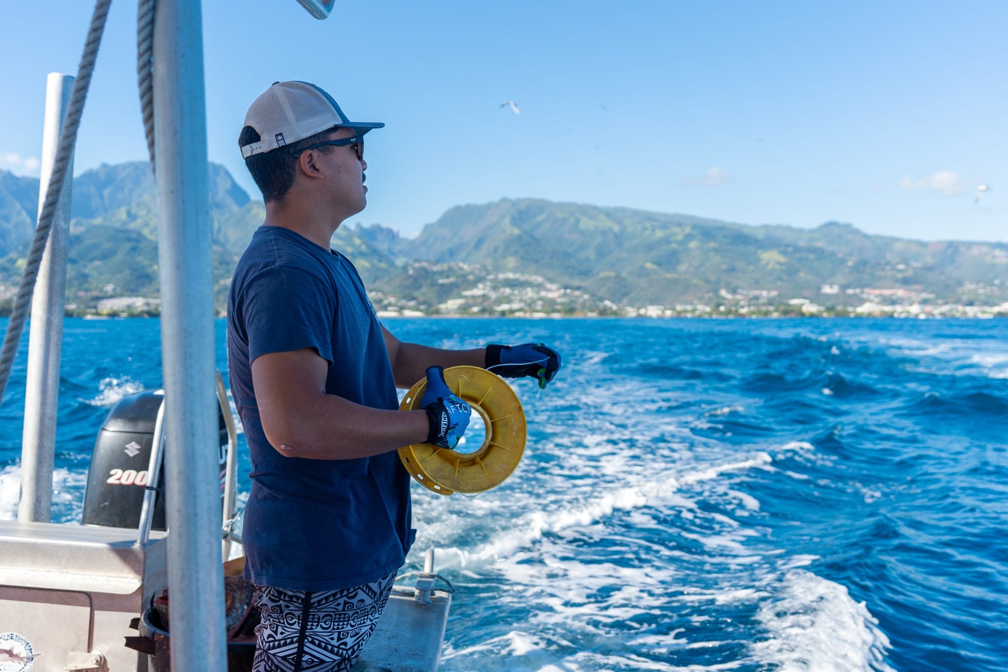 Temehani Chand, technicien spécialiste de la pêche en Polynésie française Credit : Theo Guillaume