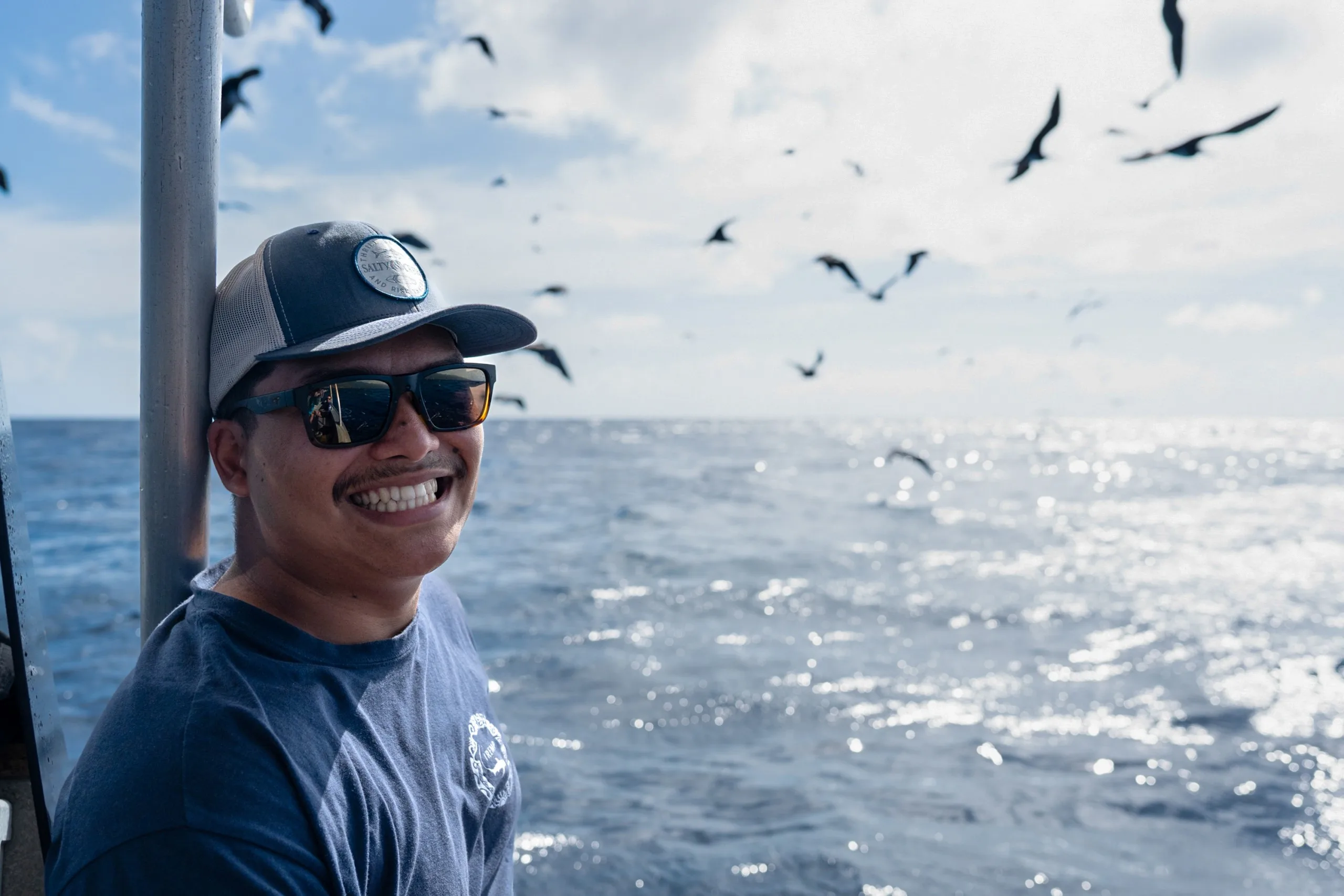 Temehani Chand, technicien spécialiste de la pêche en Polynésie française Credit : Theo Guillaume