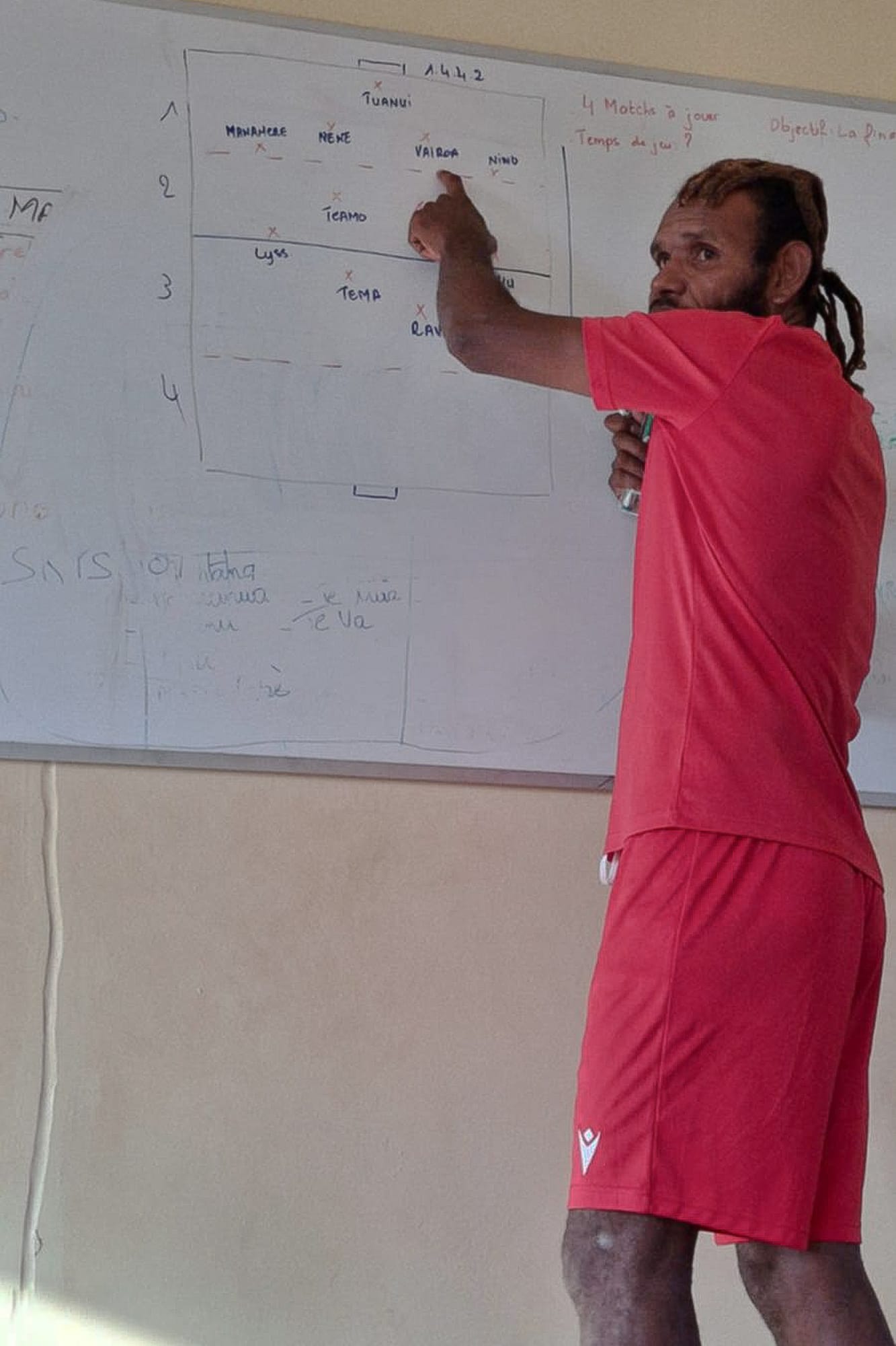 Theodore Bearune Educateur Football Moorea Hommes de Polynesie