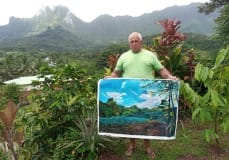 Didier Gendron Peintre Moorea Hommes de Polynesie Credit : Toatane Rurua