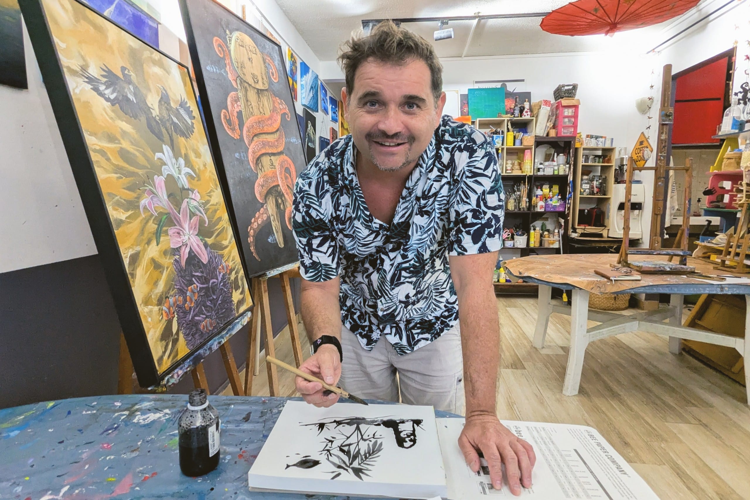 Sebastien Canetto, artiste peintre en Polynésie