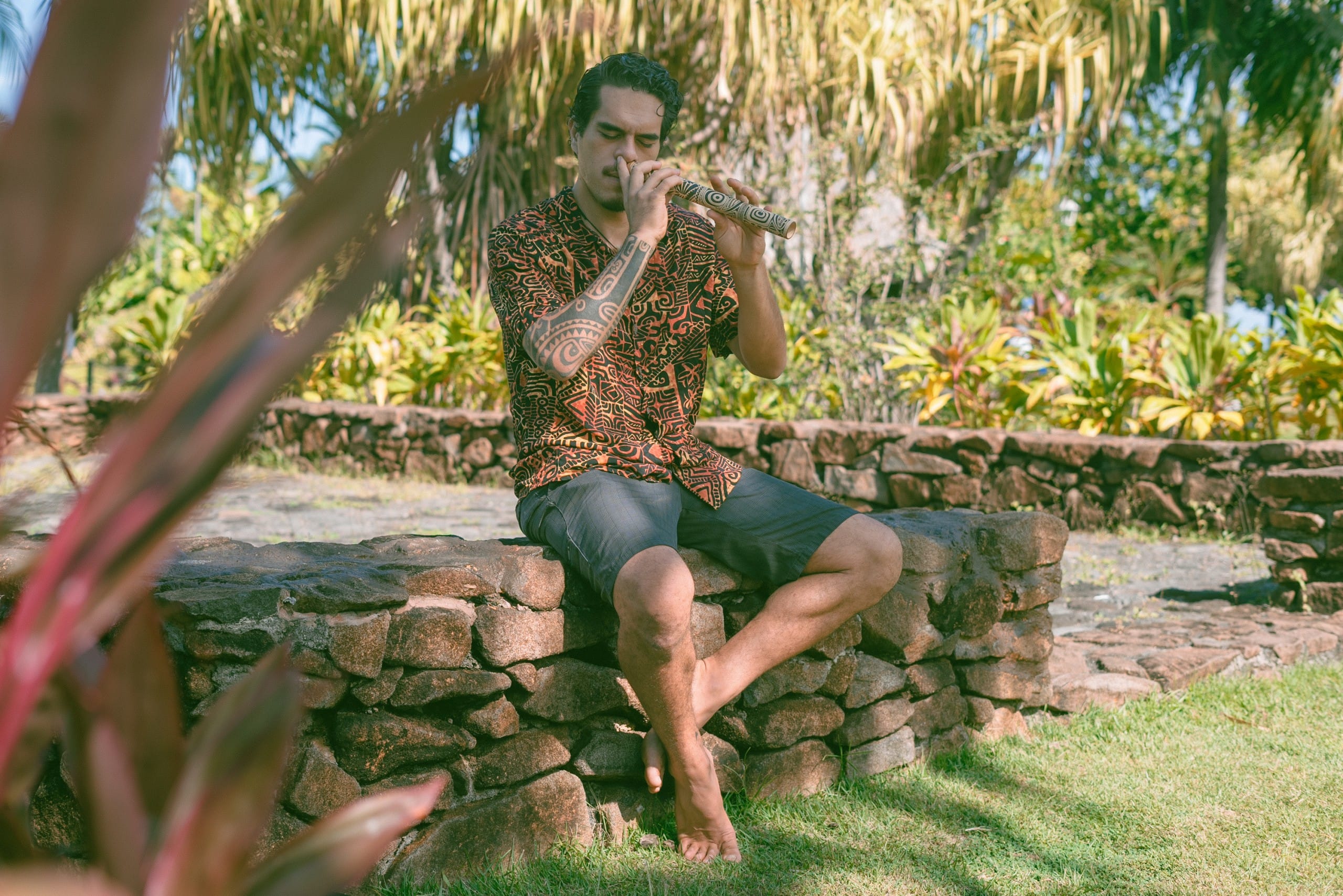 Samuel Poepoeani Artiste Hommes de Polynesie Credit : Cartouche Louise-Michele