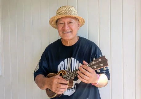 Antoine Arakino, musicien polynésien