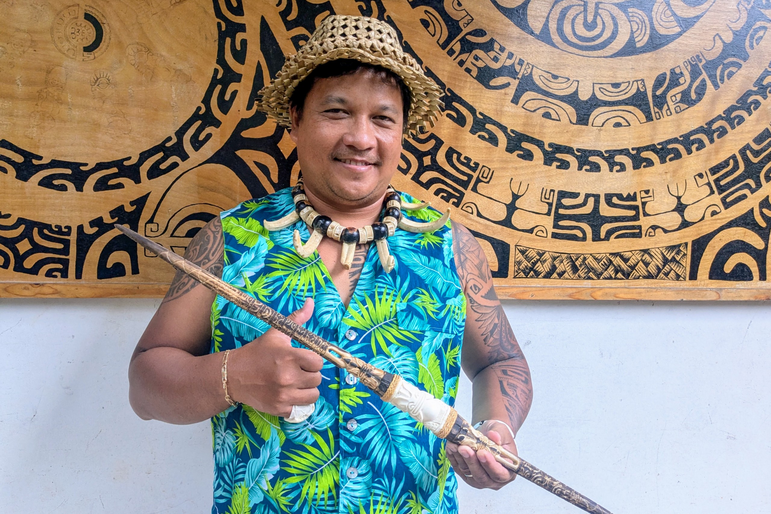 Derry Changuy, graveur et sculpteur marquisien