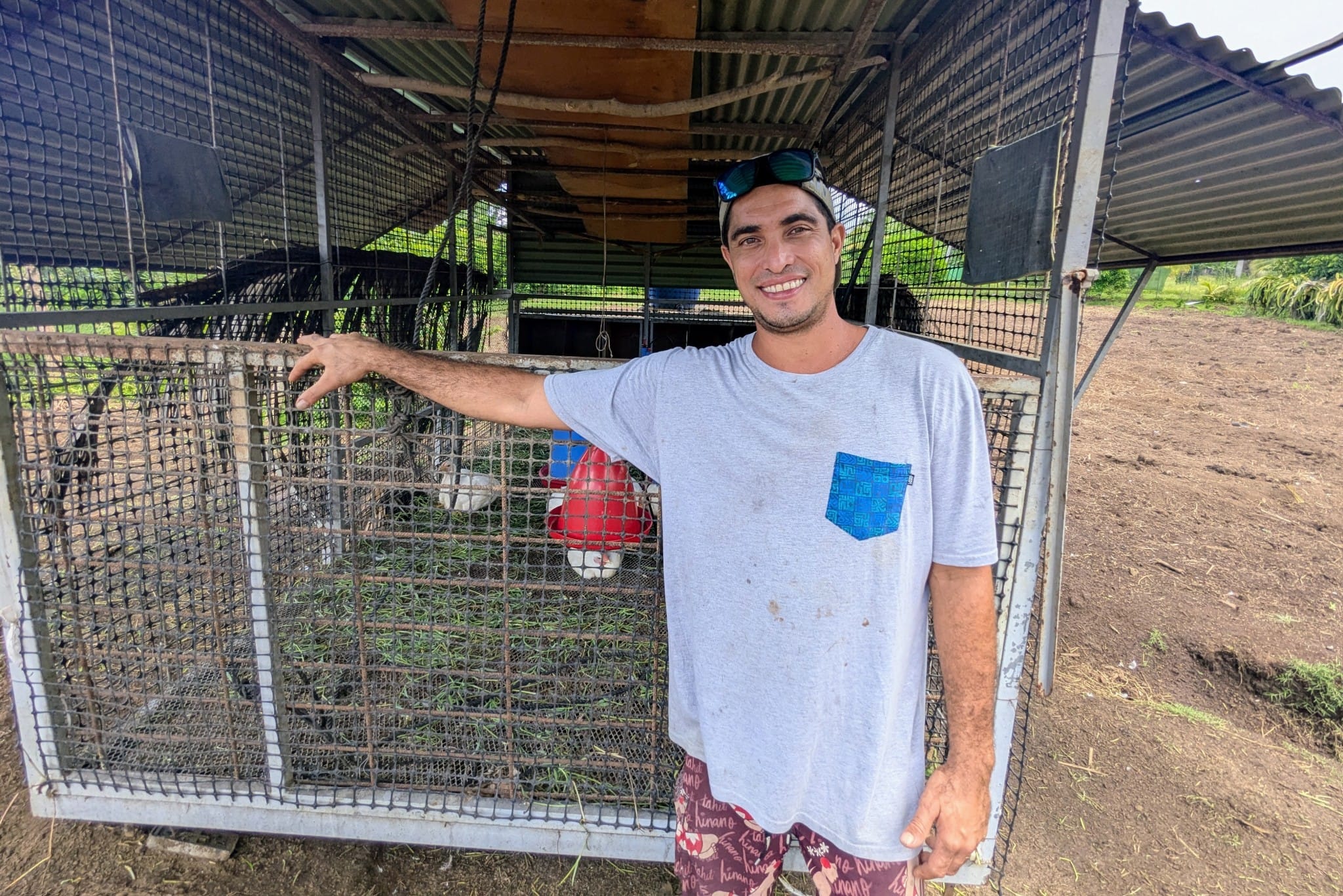 Tuhani Pugibet, agriculteur à Paea