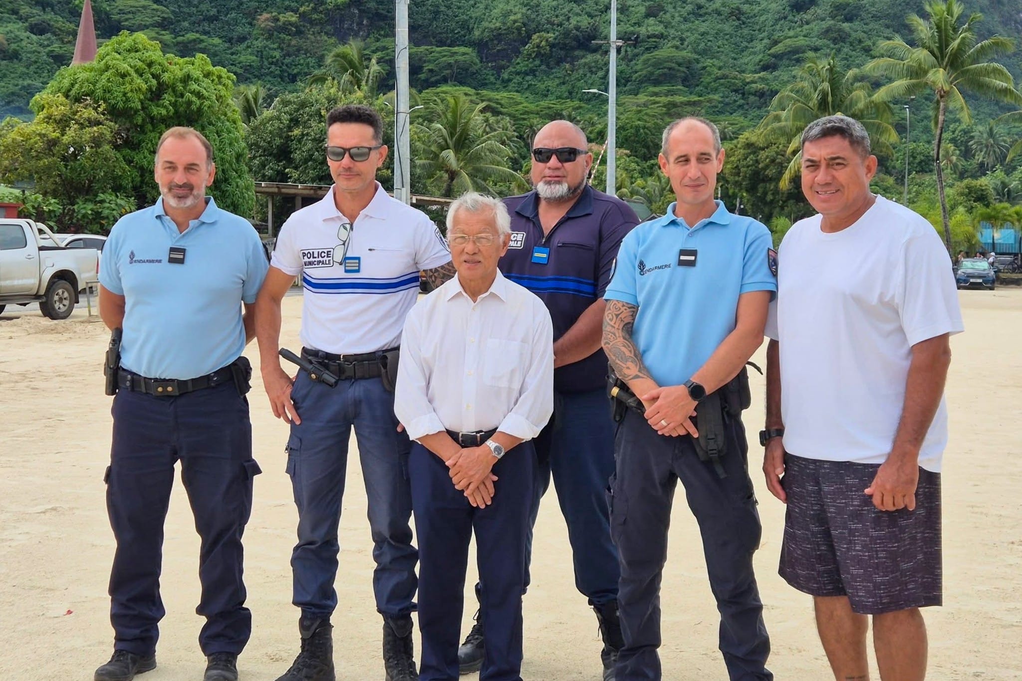 Steeven Geva, policier à Bora Bora