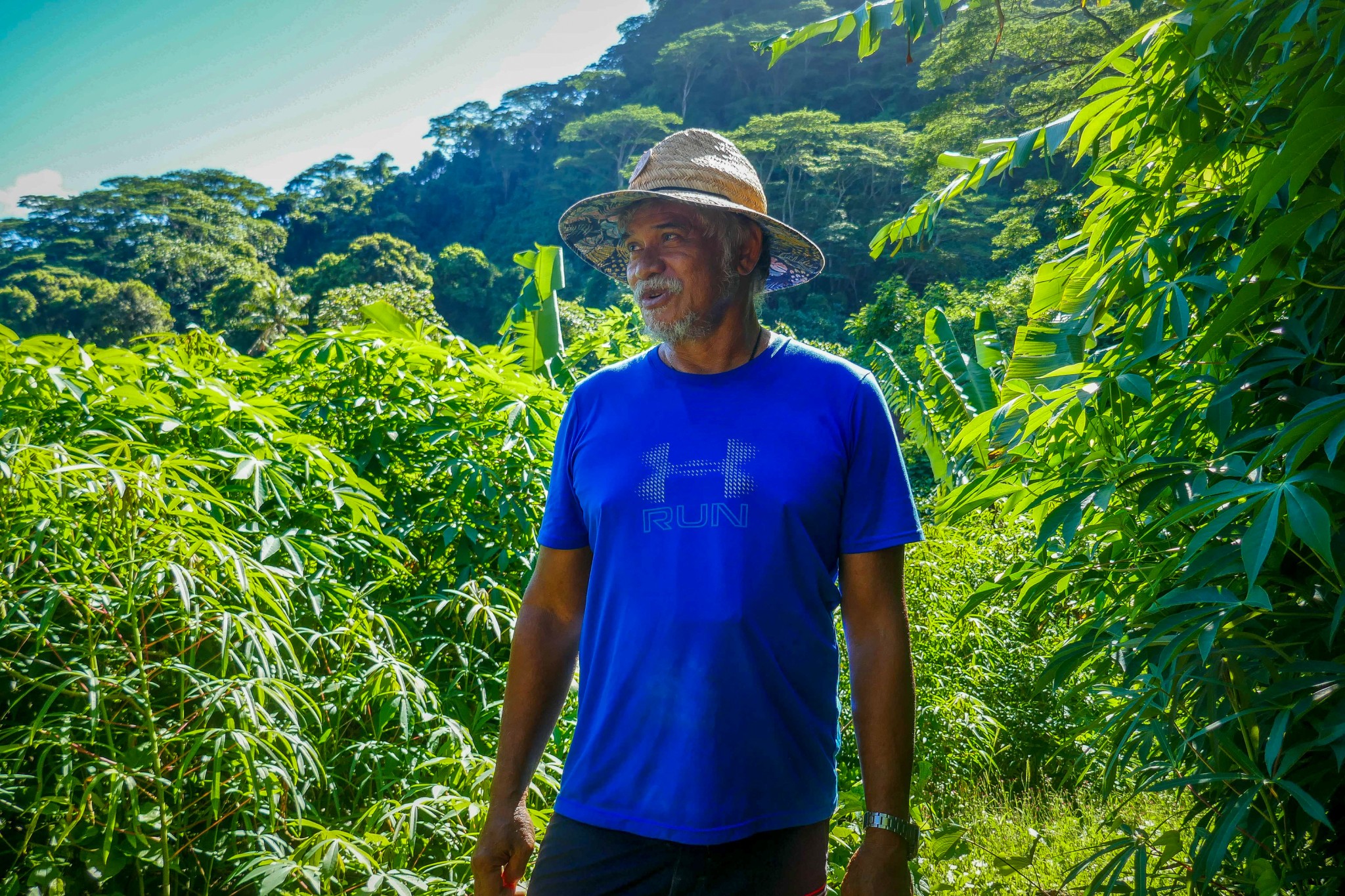 L'agriculteur Faustin Ah Yun de Raiatea