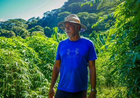 L'agriculteur Faustin Ah Yun de Raiatea